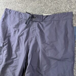 Club Room E Board Shorts Mens XL Navy Blue Lined Swimwear Quick Dry Drawstring